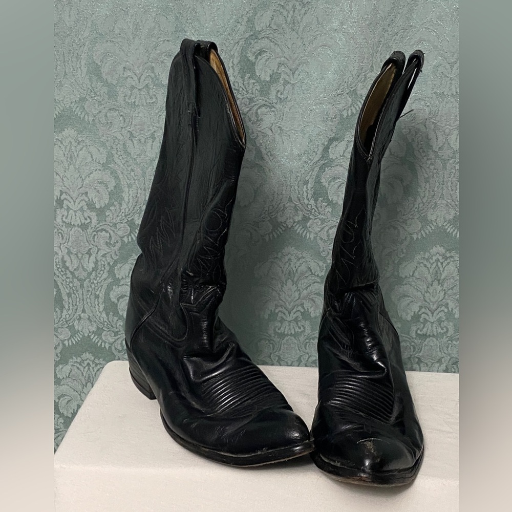 Vintage Black Cowboy boots